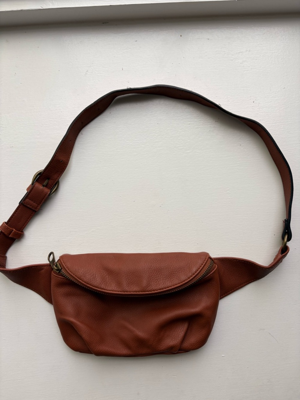 Universal Thread Brown Leather-Look Mini Waist Bag